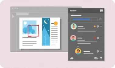 Arbeiten teilen und Feedback einholen