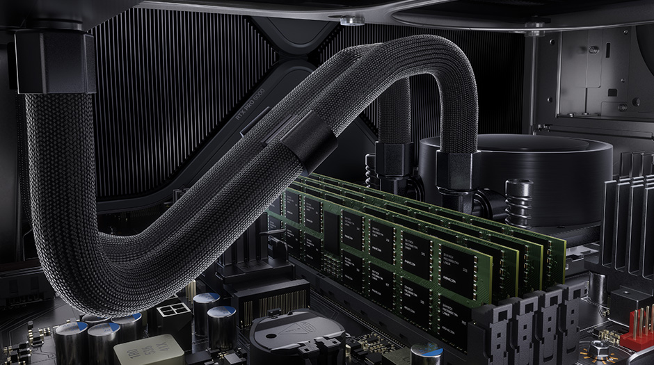 Lenovo ThinkStation P4 Innenansicht mit Flüssigkeitskühlung